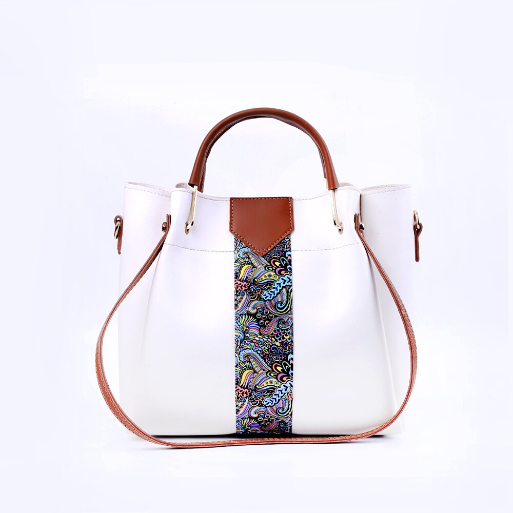 Delicacy 4 Pcs White Handbag