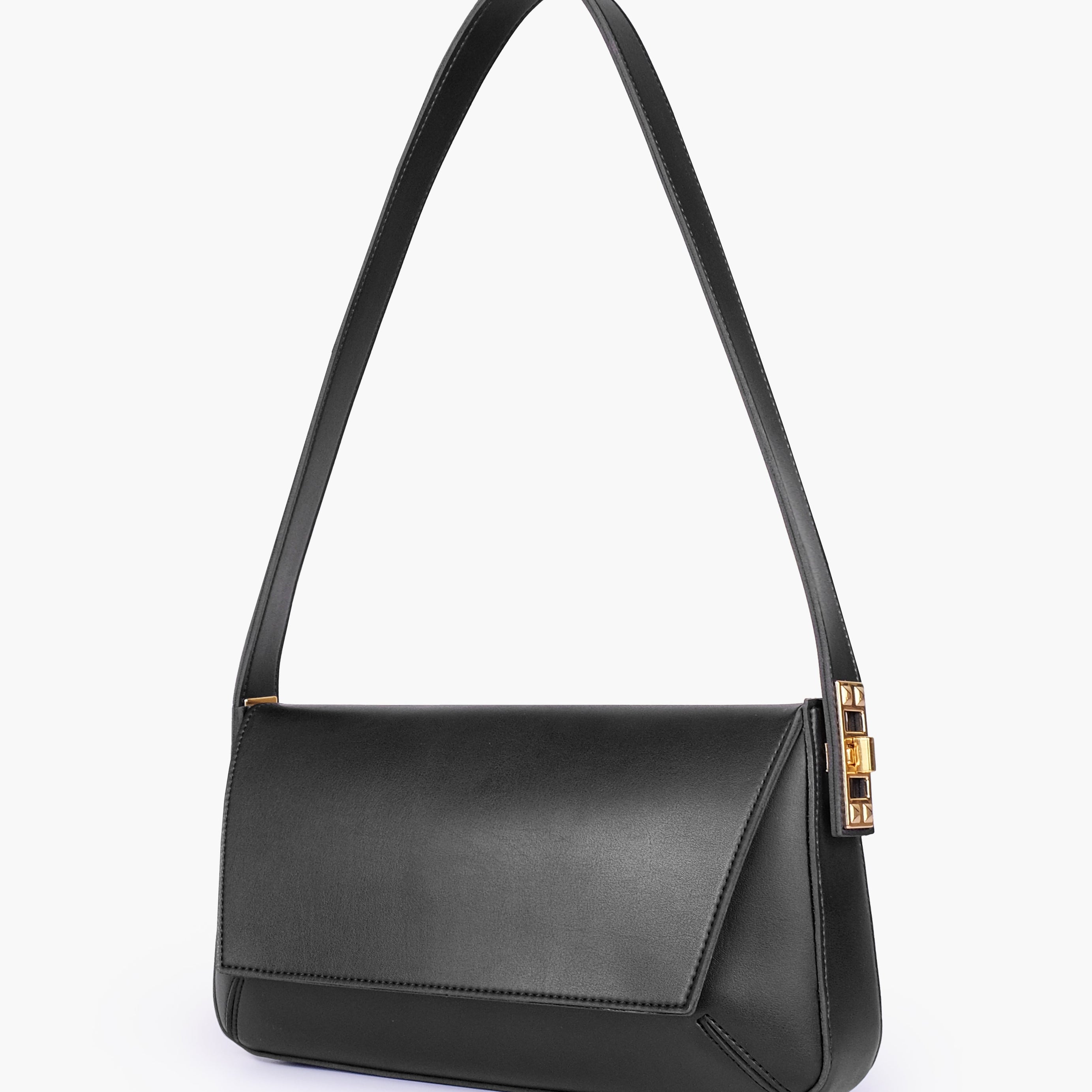 Black mini flap bag